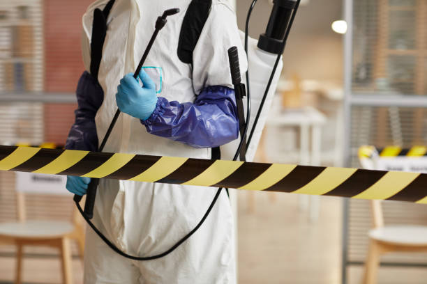Professional Blood Cleanup technician working in Edmore, MI
